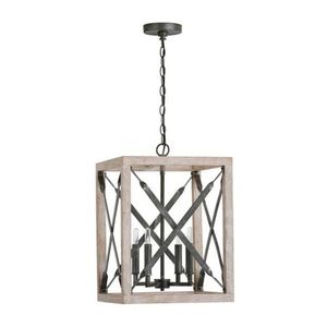 C340441WN Remi Linear Pendant Pendant Light - Brushed White Wash / Nordic Iron