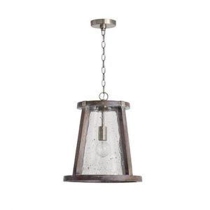 C340512HN Connor Down Light Pendant Light - Black Wash / Matte Nickel