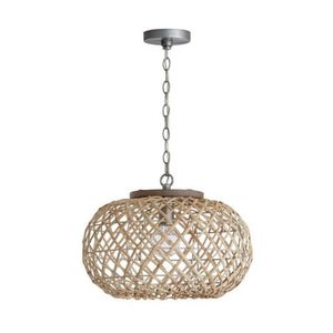 C340811GK Rainey Down Light Pendant Light - Grey Wash / Antique Nickel