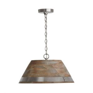 C340813GN Hugo Down Light Pendant Light - Grey Wash / Matte Nickel