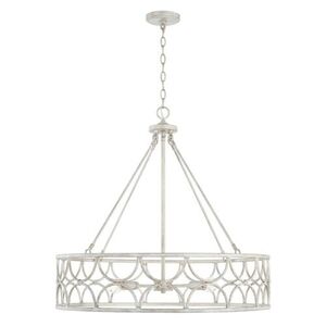 C343341WW Ricci Drum Pendant Pendant Light - Winter White