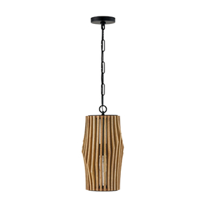 C344613WK Archer Multi Light Pendant Light - Light Wood and Matte Black