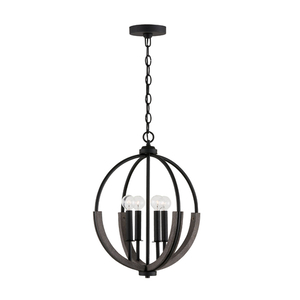 C347642CK Clive Up Light Pendant Light - Carbon Grey and Black Iron