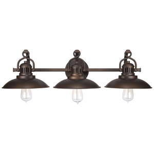 C3793BB O'Neal 3 Bulb Bathroom Lighting - Burnished Bronze