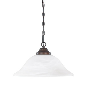 C3907BB Down Light Pendant Light - Burnished Bronze / White C3907BB Down Light Pendant Light - Burnished Bronze / White