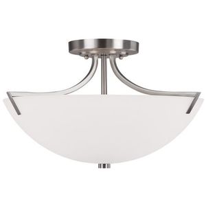 C4037BN Stanton Semi Flush Mount Ceiling Light - Brushed Nickel