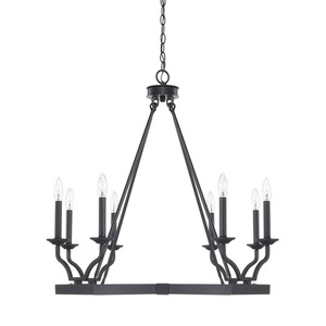 C419881BI Ravenwood Mid Sized Chandelier Chandelier - Black Iron