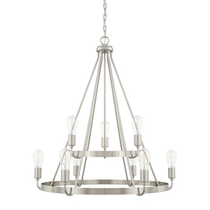 C420091BN HomePlace Mid Sized Chandelier Chandelier - Brushed Nickel