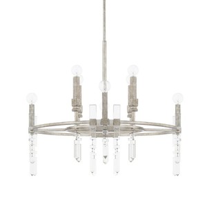 C425381AS Drake Mid Sized Chandelier Chandelier - Antique Silver