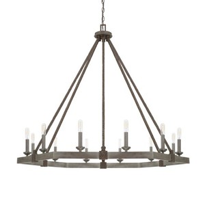 C425901UG Zac Large Foyer Chandelier Chandelier - Urban Grey