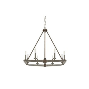 C425981UG Zac Mid Sized Chandelier Chandelier - Urban Grey