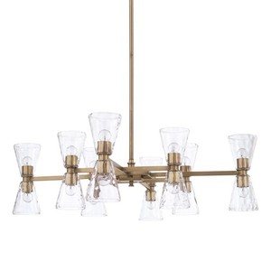 C427501AD456 Lyra Large Foyer Chandelier Chandelier - Aged Brass