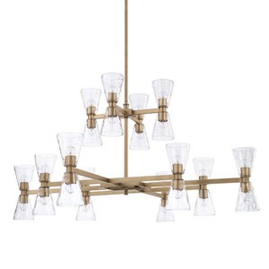 C427502AD456 Lyra Large Foyer Chandelier Chandelier - Aged Brass