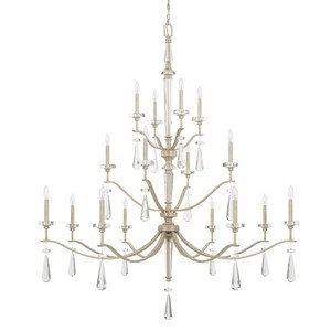 C427802WW Serena Large Foyer Chandelier Chandelier - Winter White