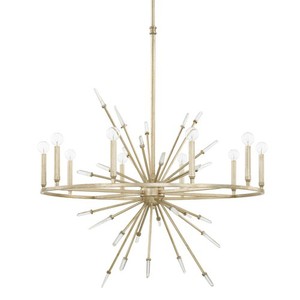 C428201WG Adira Large Foyer Chandelier Chandelier - Winter Gold