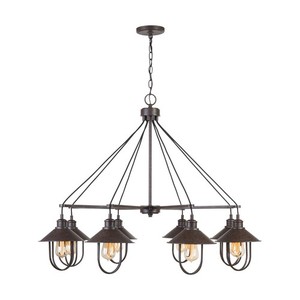 C430881MI Pawley Large Foyer Chandelier Chandelier - Mineral Brown