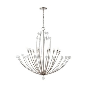 C431701PN Audra Large Foyer Chandelier Chandelier - Polished Nickel