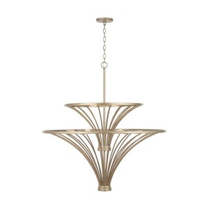 C432091AP Fontaine Large Foyer Chandelier Chandelier - Aged Brass Painted