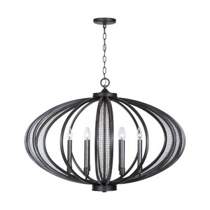 C433661MG Hera Large Foyer Chandelier Chandelier - Midnight Grey