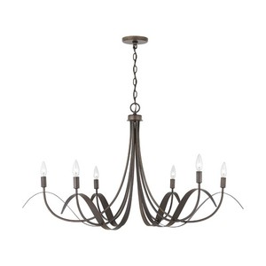 C434761TB Tess Large Foyer Chandelier Chandelier - Tobacco