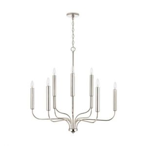 C437501PN Della Mid Sized Chandelier Chandelier - Polished Nickel