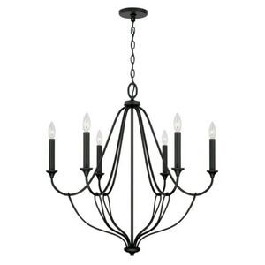 C441661BI Bentley Mid Sized Chandelier Chandelier - Black Iron