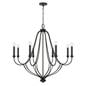 C441681BI Bentley Large Foyer Chandelier Chandelier - Black Iron