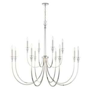 C441801PN Laurent Large Foyer Chandelier Chandelier - Polished Nickel