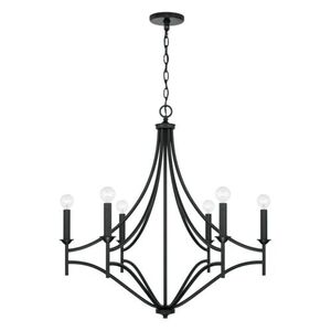 C442061MB Peyton Mid Sized Chandelier Chandelier - Matte Black