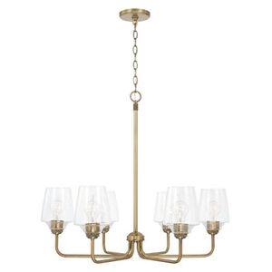 C442261AD512 Miller Mid Sized Chandelier Chandelier - Aged Brass