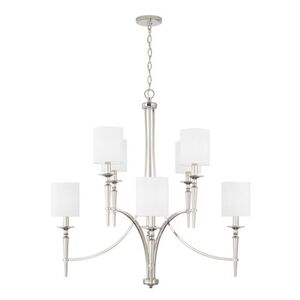 C442681PN701 Abbie Large Foyer Chandelier Chandelier - Polished Nickel