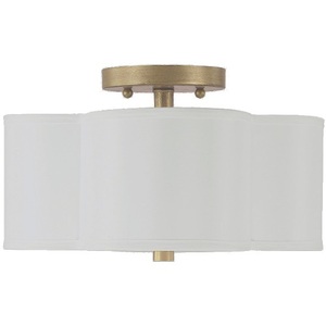 C4452BG557 Quinn Semi Flush Mount Ceiling Light - Brushed Gold