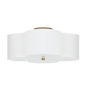 C4453BG561 Quinn Semi Flush Mount Ceiling Light - Brushed Gold