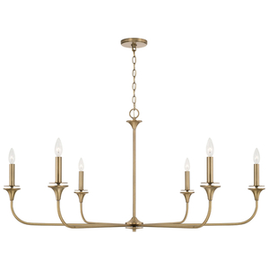 C448961AD Presley Large Foyer Chandelier Chandelier - Aged Brass