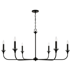 C448961MB Presley Large Foyer Chandelier Chandelier - Matte Black