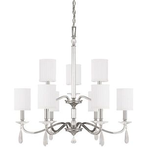 C4489PN573CR Alisa Mid Sized Chandelier Chandelier - Polished Nickel