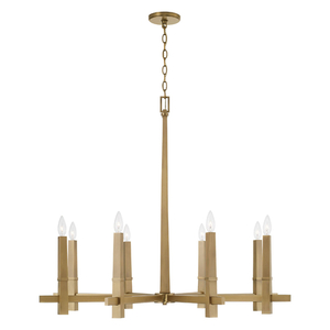 C449681AD Blake Large Foyer Chandelier Chandelier - Aged Brass