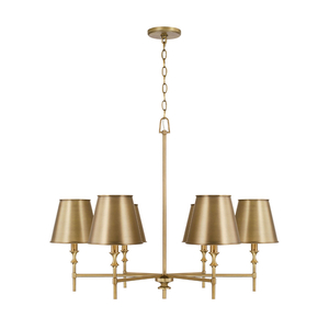 C449761AD707 Whitney Mid Sized Chandelier Chandelier - Aged Brass