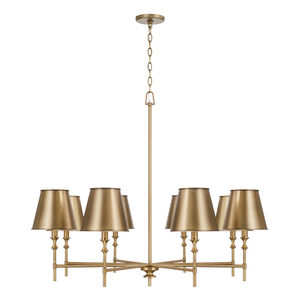 C449781AD707 Whitney Large Foyer Chandelier Chandelier - Aged Brass