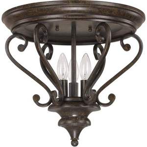 C4533CB Maxwell Flush Mount Ceiling Light - Chesterfield Brown