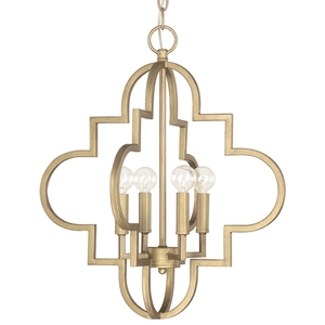 C4541BG Ellis Entrance / Foyer Pendant Light - Brushed Gold