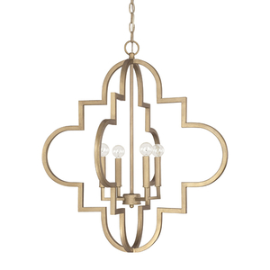 C4542BG Ellis Entrance / Foyer Pendant Light - Brushed Gold