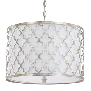 C4545AS582 Ellis Drum Pendant Pendant Light - Antique Silver