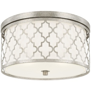 C4549AS Ellis Flush Mount Ceiling Light - Antique Silver