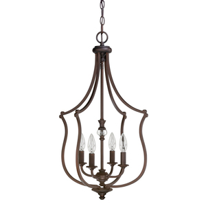 C4705BB Leigh Entrance / Foyer Pendant Light - Burnished Bronze