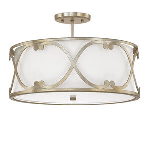 C4743WG610 Alexander Semi Flush Mount Ceiling Light - Winter Gold