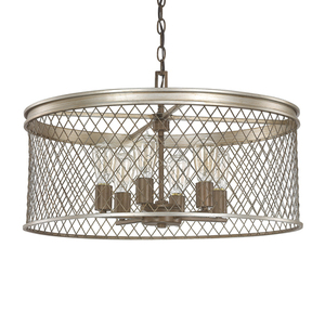 C4886SZ Eastman Entrance / Foyer Pendant Light - Silver and Bronze