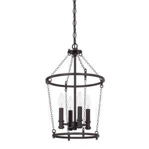 C528741BI Lancaster Entrance / Foyer Pendant Light - Black Iron