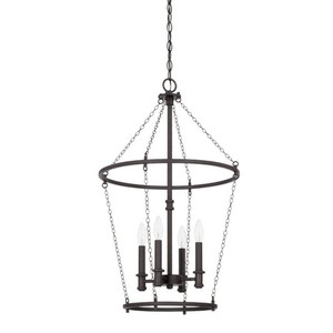 C528742BI Lancaster Entrance / Foyer Pendant Light - Black Iron