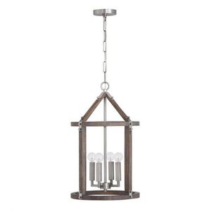 C540141GN Hugo Entrance / Foyer Pendant Light - Grey Wash / Matte Nickel